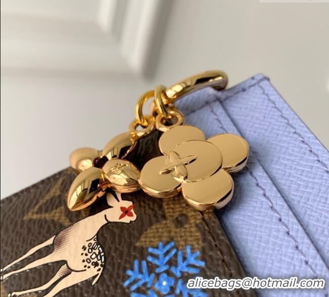 Top Design Louis Vuitton LV Charms Card Holder Wallet Vivienne Mascot/Blue M15324 2025