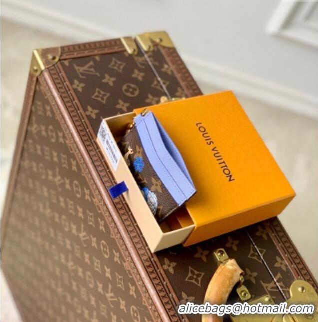 Top Design Louis Vuitton LV Charms Card Holder Wallet Vivienne Mascot/Blue M15324 2025