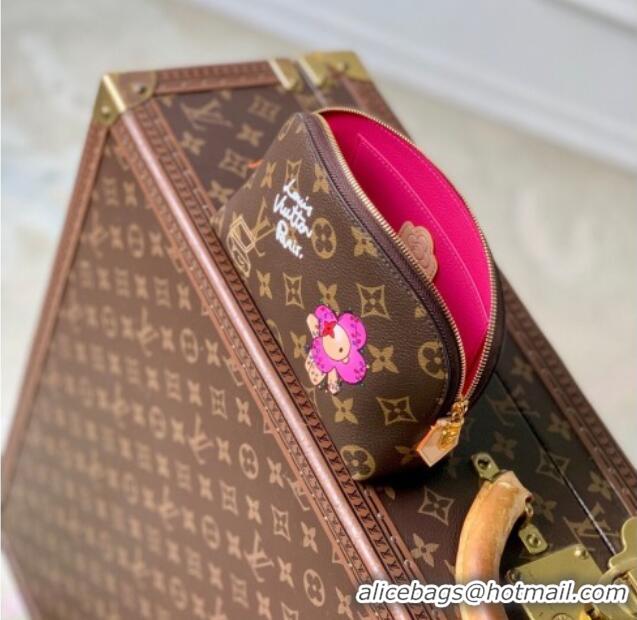 Luxury Discount Louis Vuitton Cosmetic Pouch PM Vivienne/Fuchsia Pink M15359 2025