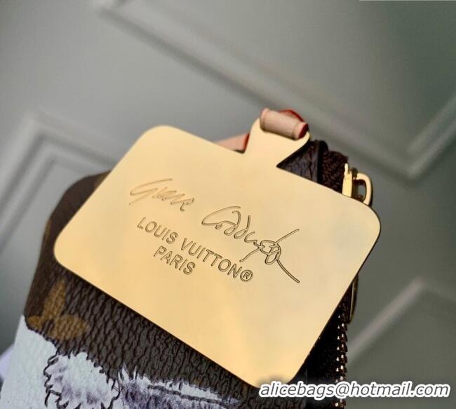 Top Grade Louis Vuitton Phone Holder with Cat Print M25919 2025