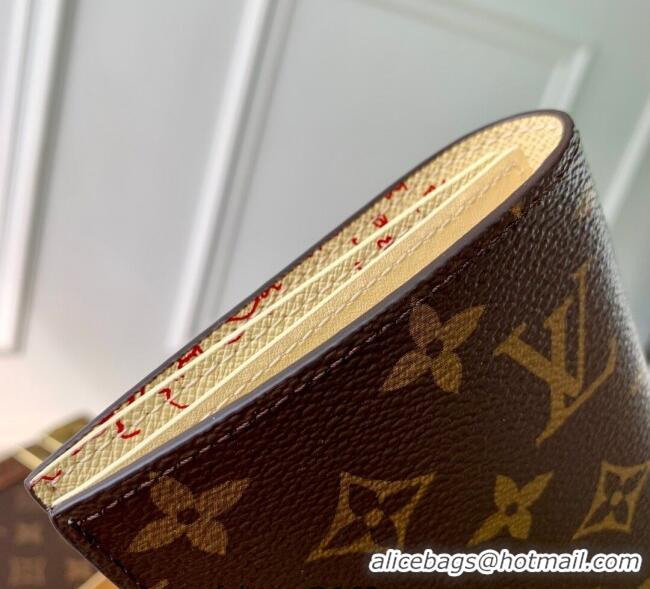 Famous Brand Louis Vuitton Passport Cover with Cat Print M25753 2025