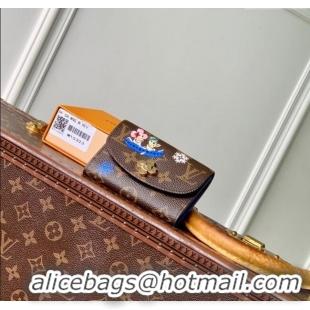 Well Crafted Louis Vuitton Rosalie Coin Purse Wallet in Vivenne Winter Holiday/Monogram Blue Frost M15323 2025
