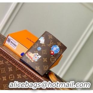 Promotional Louis Vuitton Passport Cover Vivienne/Monogram Blue Frost M15320 2025
