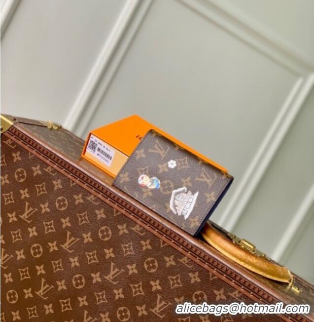 Promotional Louis Vuitton Passport Cover Vivienne/Monogram Blue Frost M15320 2025