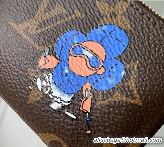 Best Price Louis Vuitton Vivienne Wintery Travel Key Pouch Monogram Canvas M15341 Blue 2025