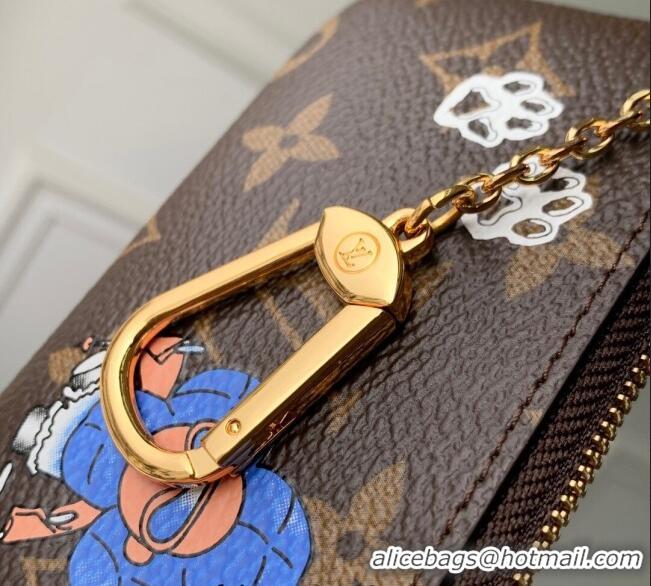 Best Price Louis Vuitton Vivienne Wintery Travel Key Pouch Monogram Canvas M15341 Blue 2025