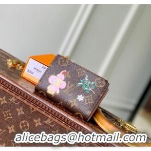 Low Price Louis Vuitton Vivienne Winter Holiday Lisa Wallet Monogram Canvas/Snowy Pearl Pink M15334 2025