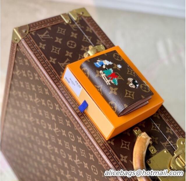 Low Price Louis Vuitton Vivienne Winter Holiday Lisa Wallet Monogram Canvas/Snowy Pearl Pink M15334 2025