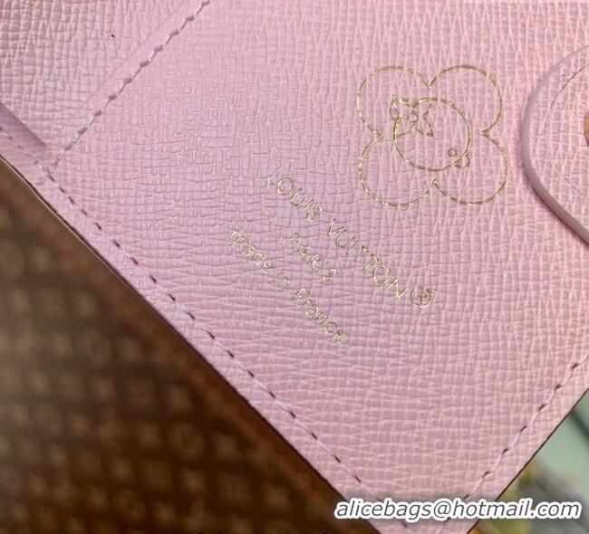 Low Price Louis Vuitton Vivienne Winter Holiday Lisa Wallet Monogram Canvas/Snowy Pearl Pink M15334 2025