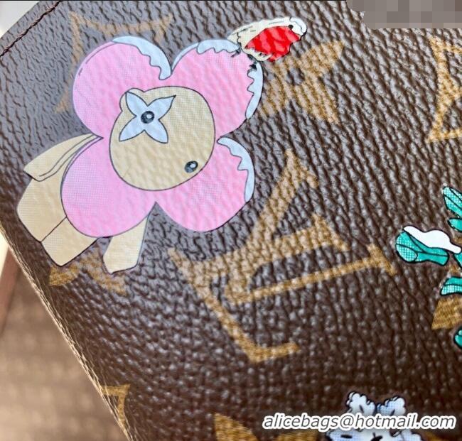 Low Price Louis Vuitton Vivienne Winter Holiday Lisa Wallet Monogram Canvas/Snowy Pearl Pink M15334 2025