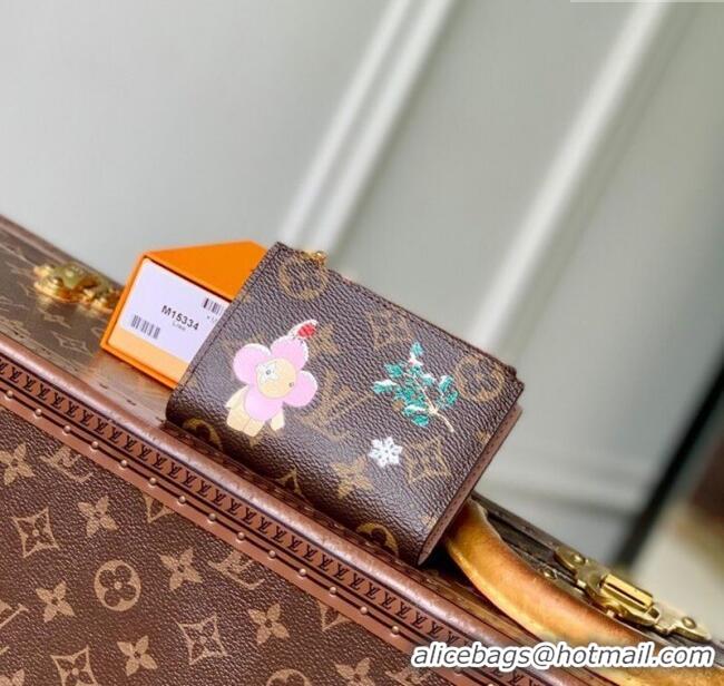 Low Price Louis Vuitton Vivienne Winter Holiday Lisa Wallet Monogram Canvas/Snowy Pearl Pink M15334 2025