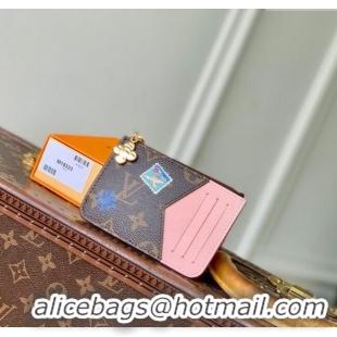 Promotional Louis Vuitton Vivenne Winter Holiday Romy Card Holder Monogram Canvas/Snowy Pearl Pink M15333 2025