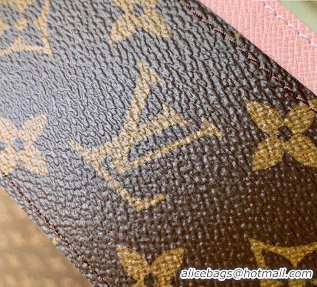 Super Quality Louis Vuitton Vivienne Card Holder Monogram Canvas/Snowy Pearl Pink M15345 2025