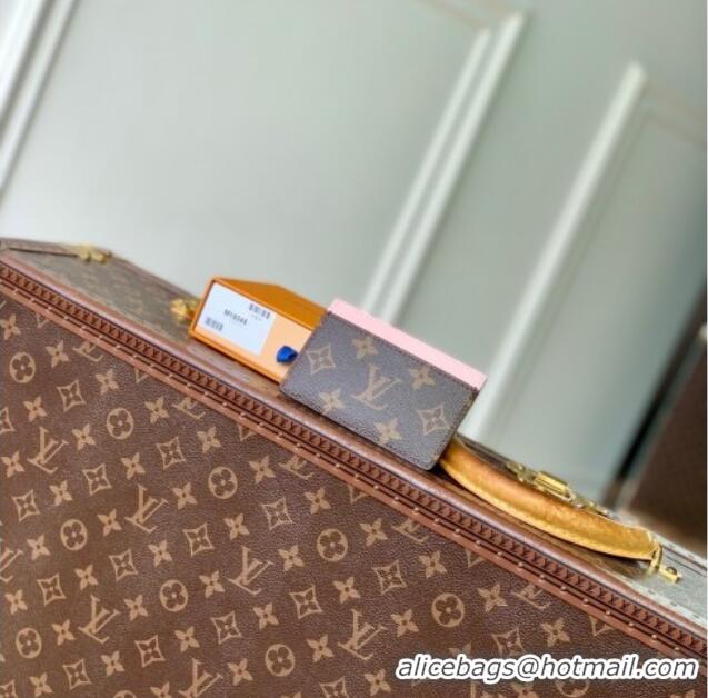 Super Quality Louis Vuitton Vivienne Card Holder Monogram Canvas/Snowy Pearl Pink M15345 2025