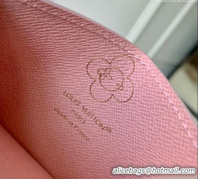 Super Quality Louis Vuitton Vivienne Card Holder Monogram Canvas/Snowy Pearl Pink M15345 2025