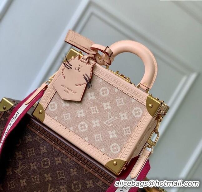 Top Grade Louis Vuitton Petite Valise Box Bag in Beige Meowgram Canvas M14592 2025