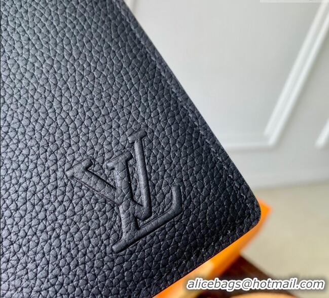 Good Product Louis Vuitton Pocket Organizer Wallet in Waxy calfskin leather M25951 Black 2025