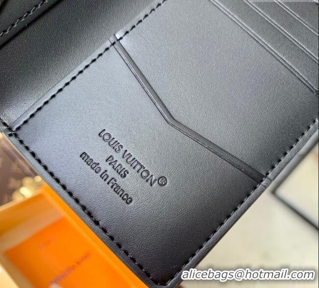 Good Product Louis Vuitton Pocket Organizer Wallet in Waxy calfskin leather M25951 Black 2025