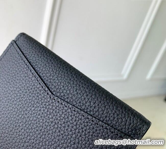 Good Product Louis Vuitton Pocket Organizer Wallet in Waxy calfskin leather M25951 Black 2025