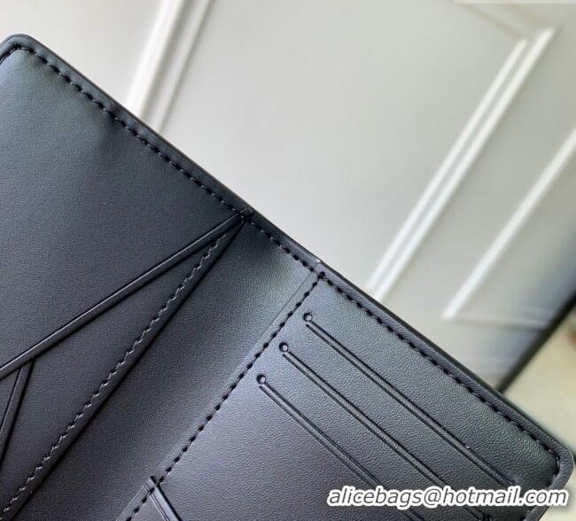 Good Product Louis Vuitton Pocket Organizer Wallet in Waxy calfskin leather M25951 Black 2025
