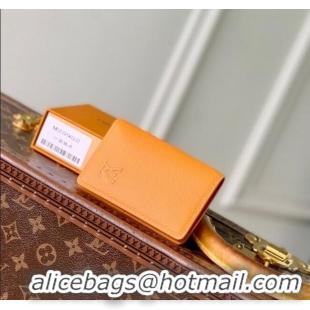 Shop Grade Louis Vuitton Pocket Organizer Wallet in Waxy calfskin leather M25952 Yellow 2025