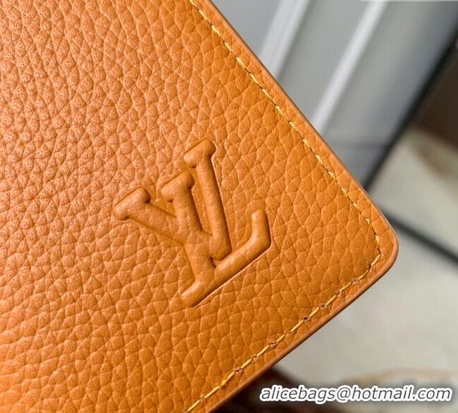 Shop Grade Louis Vuitton Pocket Organizer Wallet in Waxy calfskin leather M25952 Yellow 2025
