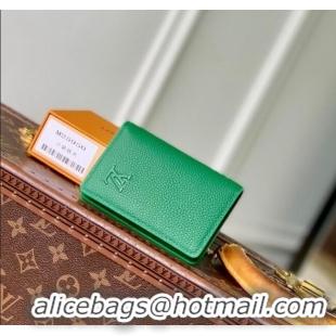Pretty Style Louis Vuitton Pocket Organizer Wallet in Waxy calfskin leather 25117 Green 2025