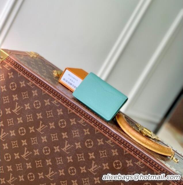 Shop Discount Louis Vuitton Pocket Organizer Wallet in Waxy calfskin leather M25953 Blue 2025