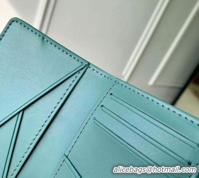 Shop Discount Louis Vuitton Pocket Organizer Wallet in Waxy calfskin leather M25953 Blue 2025