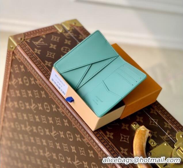 Shop Discount Louis Vuitton Pocket Organizer Wallet in Waxy calfskin leather M25953 Blue 2025