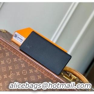 Traditional Discount Louis Vuitton Brazza Wallet in Grained Leather M83126 Black 2025