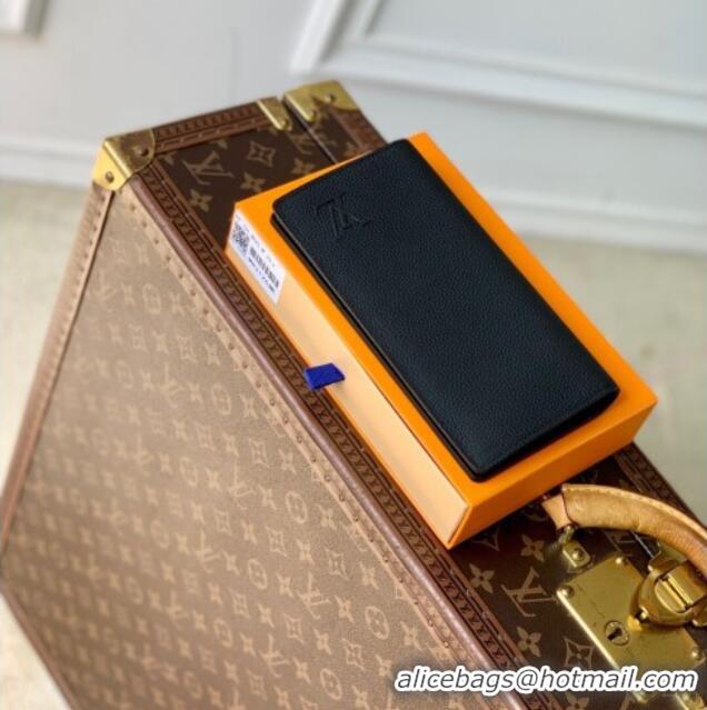 Traditional Discount Louis Vuitton Brazza Wallet in Grained Leather M83126 Black 2025