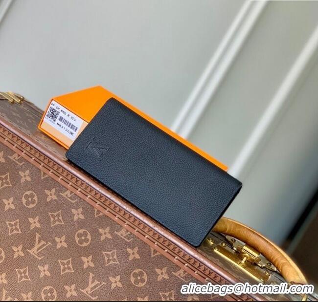 Traditional Discount Louis Vuitton Brazza Wallet in Grained Leather M83126 Black 2025