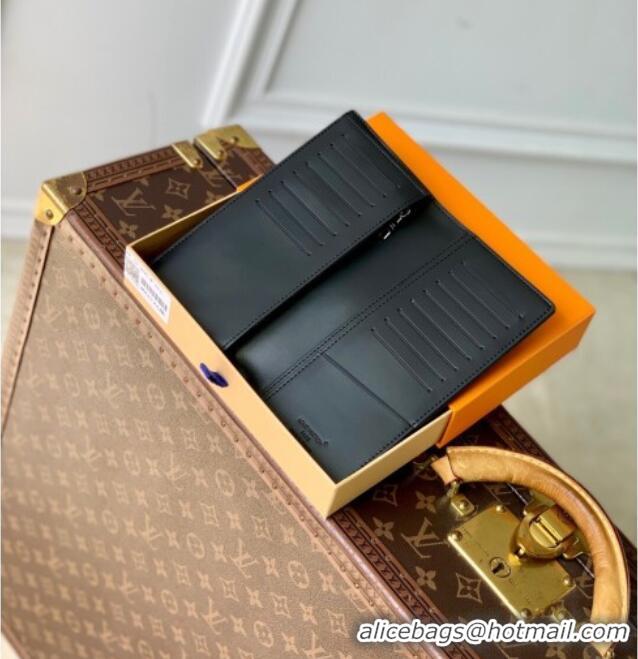 Traditional Discount Louis Vuitton Brazza Wallet in Grained Leather M83126 Black 2025