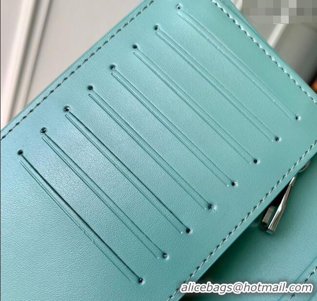 Best Price Louis Vuitton Brazza Wallet in Grained Leather M25941 Blue 2025