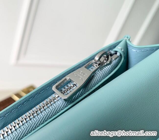 Best Price Louis Vuitton Brazza Wallet in Grained Leather M25941 Blue 2025