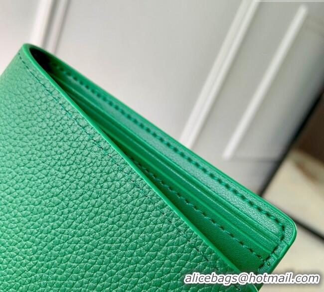 Buy Discount Louis Vuitton Multiple Wallet in Waxy calfskin M25947 Green 2025