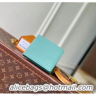 Cheap Discount Louis Vuitton Multiple Wallet in Waxy calfskin M25945 Blue 2025