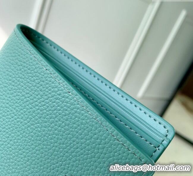 Cheap Discount Louis Vuitton Multiple Wallet in Waxy calfskin M25945 Blue 2025