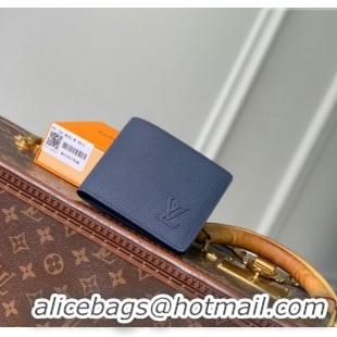 Traditional Specials Louis Vuitton Multiple Wallet in Waxy calfskin M25983 Navy Blue 2025