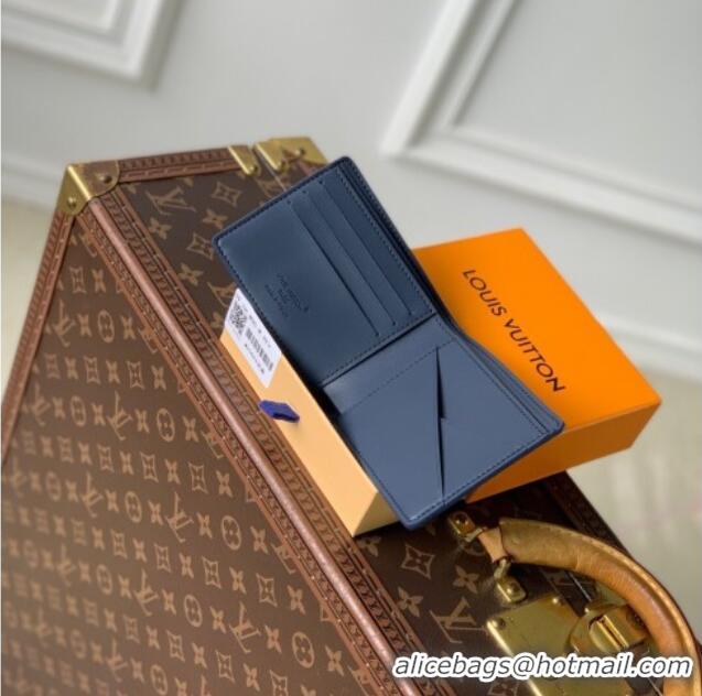 Traditional Specials Louis Vuitton Multiple Wallet in Waxy calfskin M25983 Navy Blue 2025