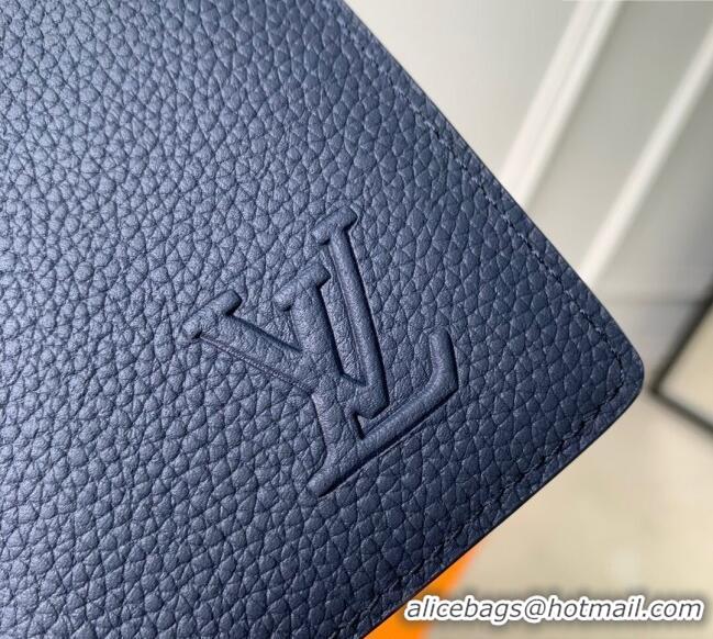 Traditional Specials Louis Vuitton Multiple Wallet in Waxy calfskin M25983 Navy Blue 2025