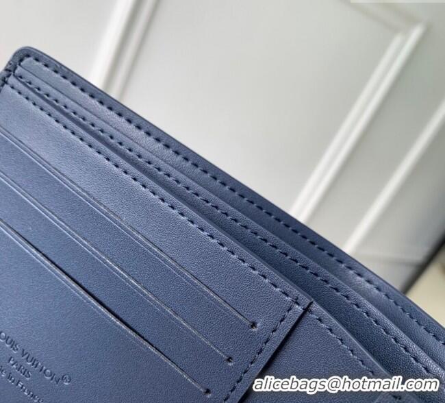 Traditional Specials Louis Vuitton Multiple Wallet in Waxy calfskin M25983 Navy Blue 2025