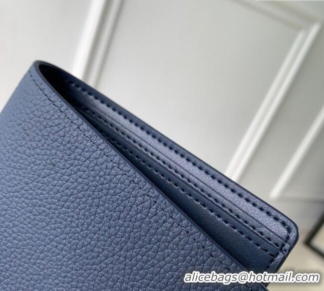 Traditional Specials Louis Vuitton Multiple Wallet in Waxy calfskin M25983 Navy Blue 2025