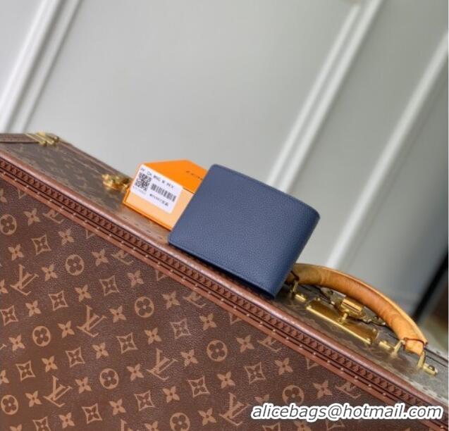 Traditional Specials Louis Vuitton Multiple Wallet in Waxy calfskin M25983 Navy Blue 2025