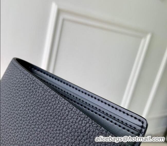 Best Price Louis Vuitton Multiple Wallet in Waxy calfskin M25945 Black 2025