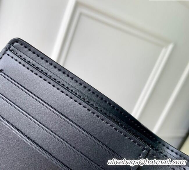Best Price Louis Vuitton Multiple Wallet in Waxy calfskin M25945 Black 2025