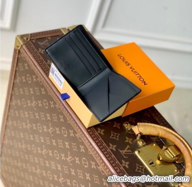 Best Price Louis Vuitton Multiple Wallet in Waxy calfskin M25945 Black 2025