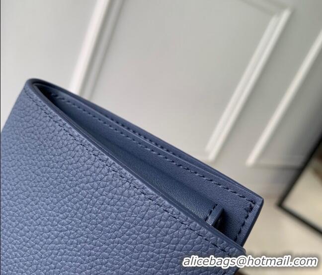 Best Price Louis Vuitton Marco Wallet in Waxy calfskin M25982 Navy Blue 2025