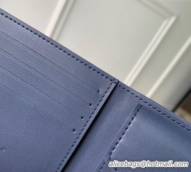 Best Price Louis Vuitton Marco Wallet in Waxy calfskin M25982 Navy Blue 2025